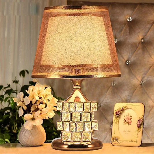 Classy Crystal Table Bedroom Bedside Lamp Light