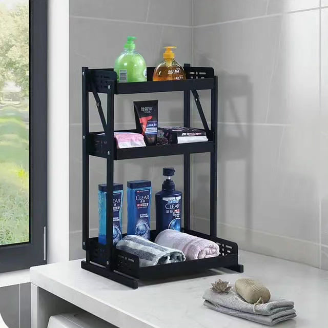 3Tier Multifunctional Foldable Kitchen Spice Rack/Storage Rack