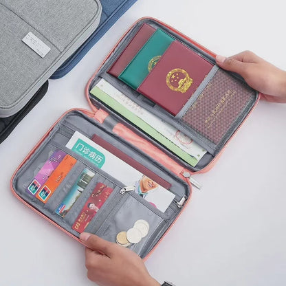 Family size passport organizer