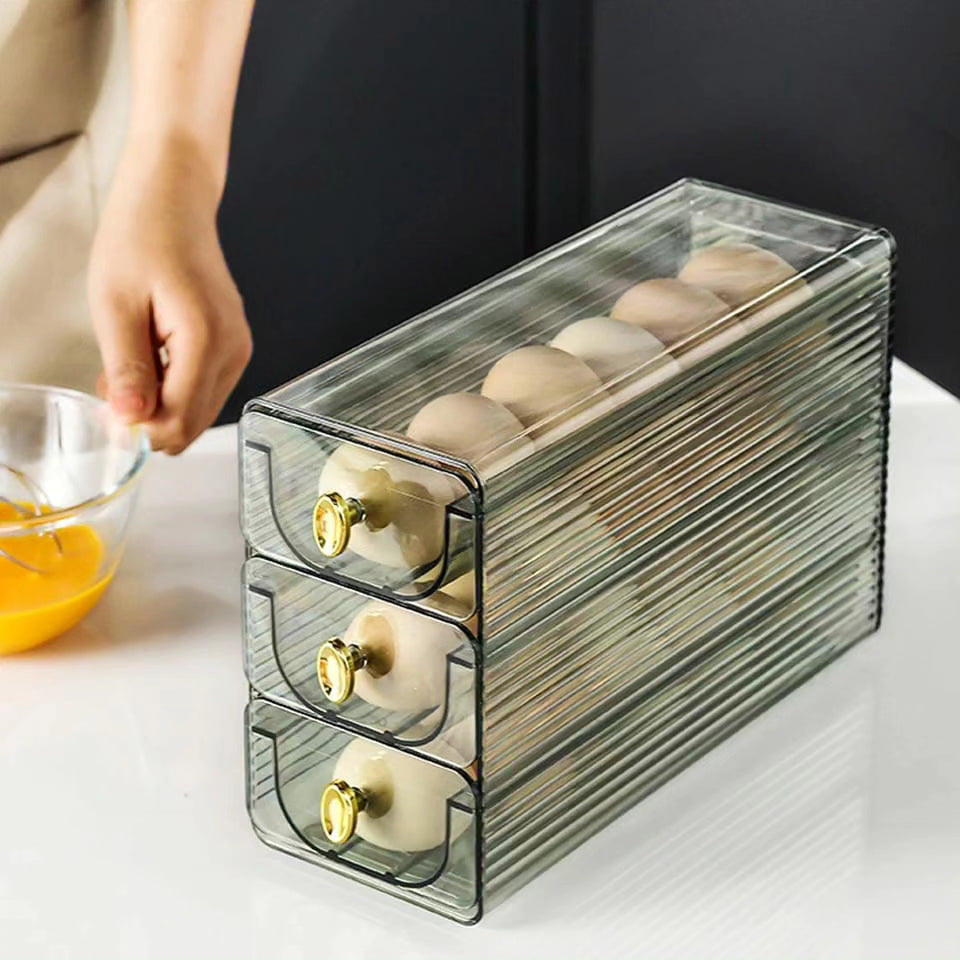 Space saving egg tray