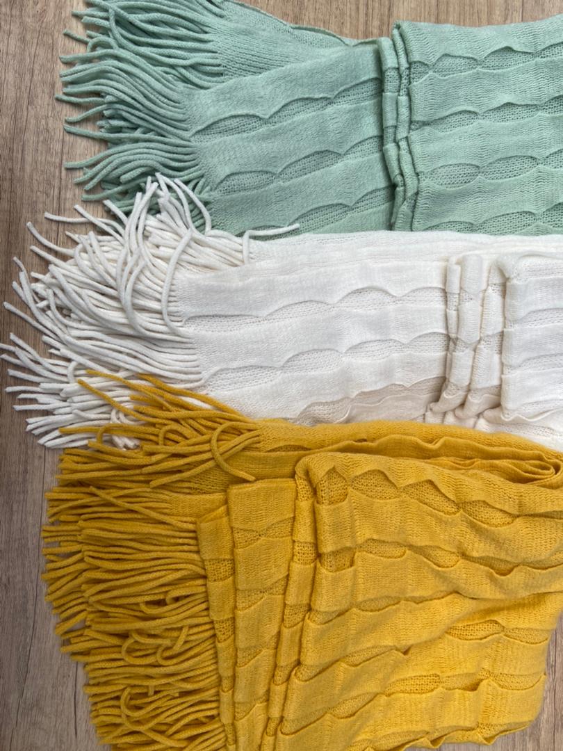 Solid Tassel Blanket