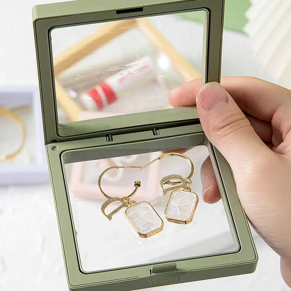 Transparent Film Suspension Jewelry Display Storage Box