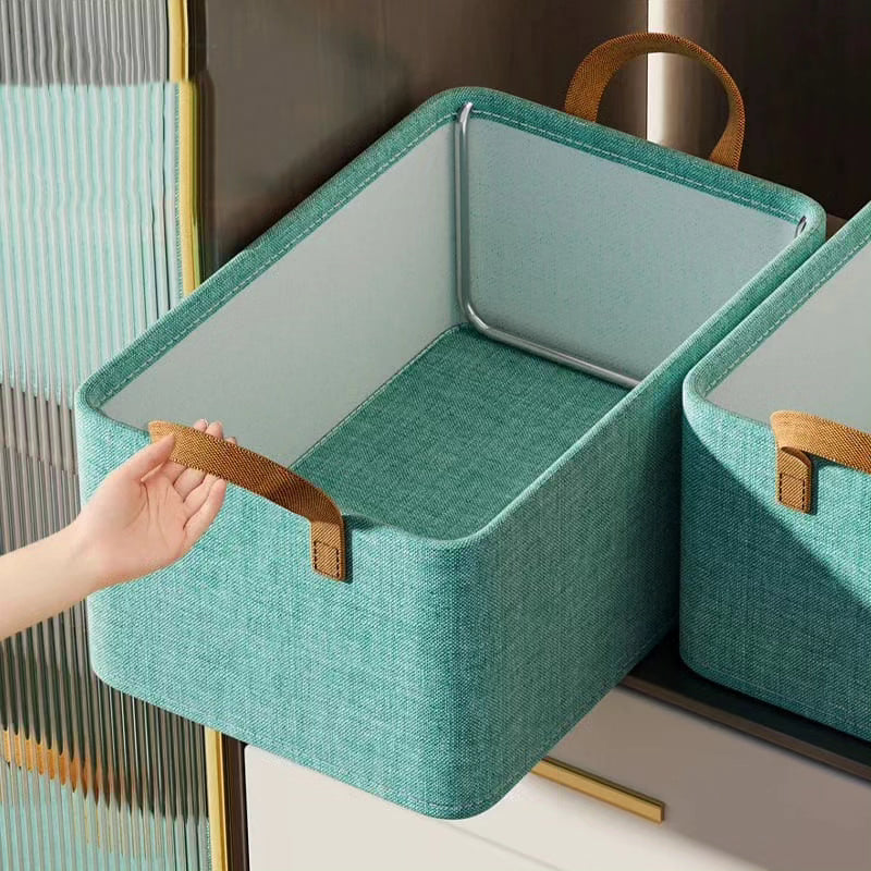 Foldable Steel Frame Fabric Storage Box Organizer