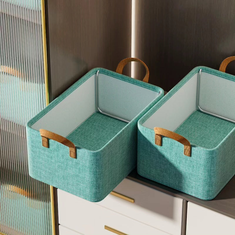 Foldable Steel Frame Fabric Storage Box Organizer