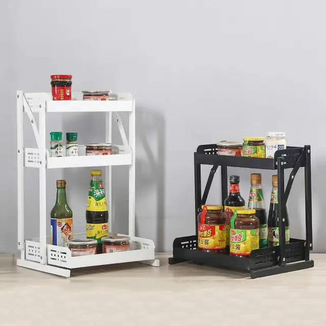 3 Tier Multifunctional Foldable Kitchen Spice Rack