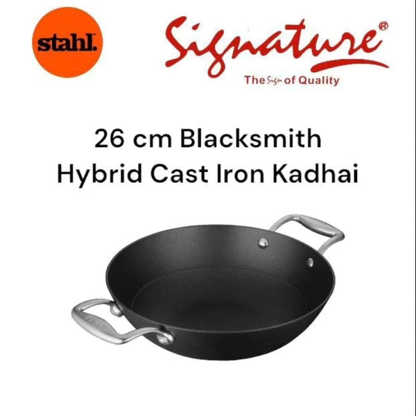 Cast iron wok pan