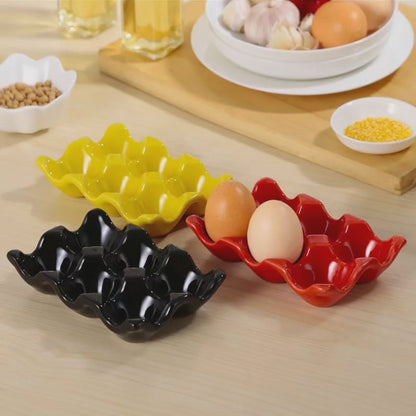 Ceramic egg tray