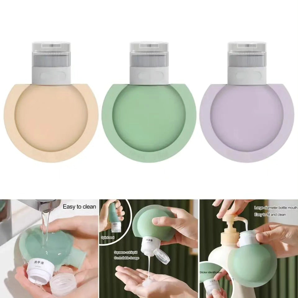 3pcs Set Silicone Bottle Lotion Container