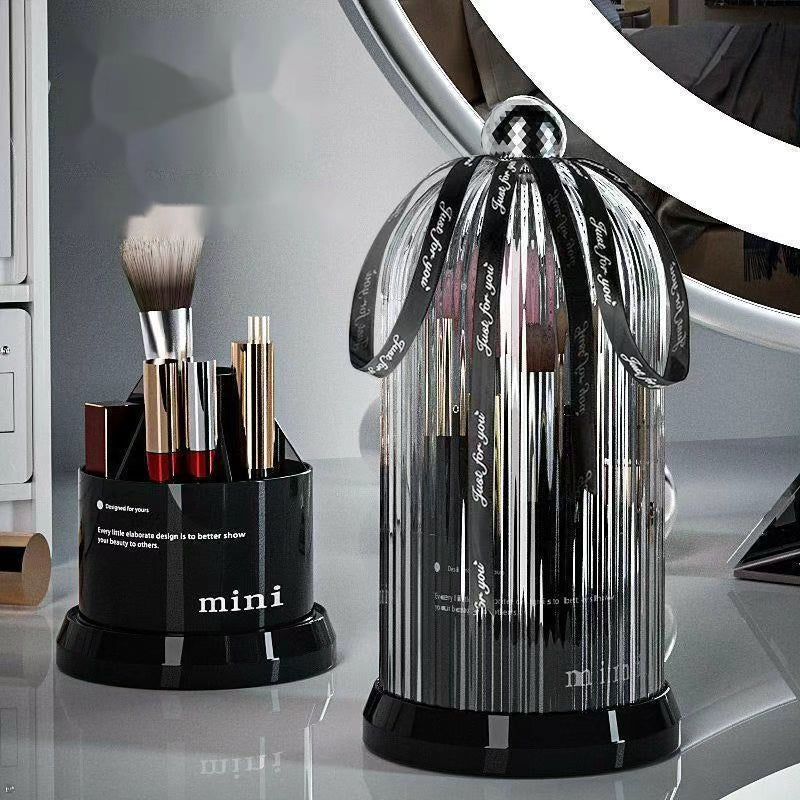 360 Rotating Desktop Makeup Brushes Holder