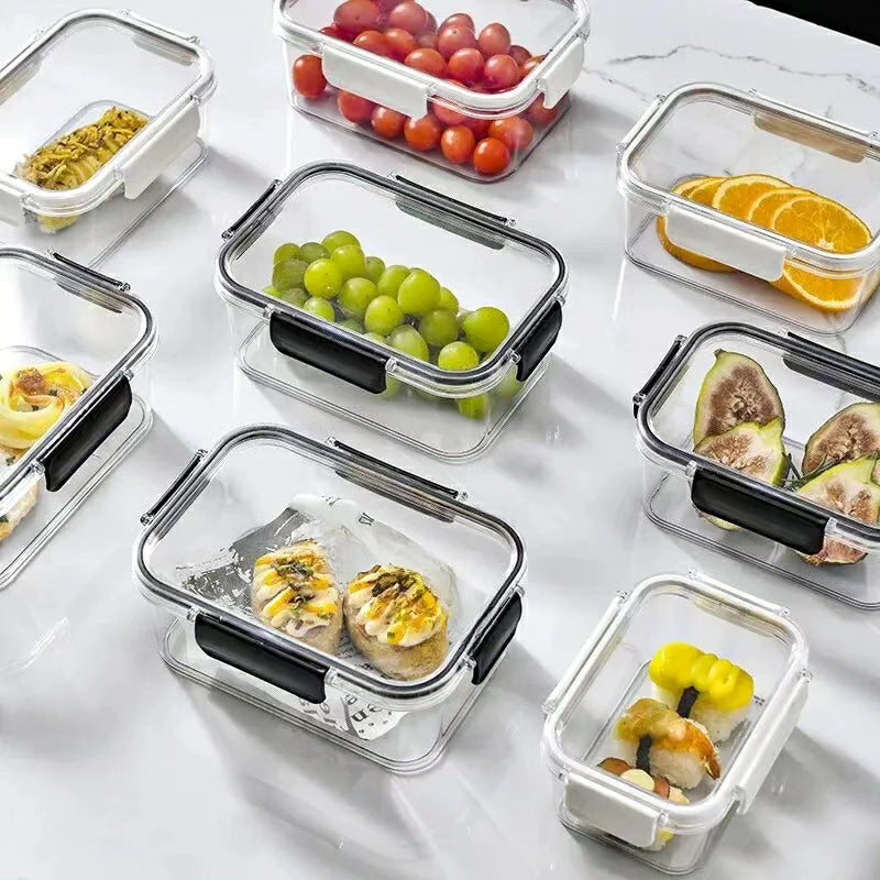 2pcs Set Clear Acrylic Food Storage Containers