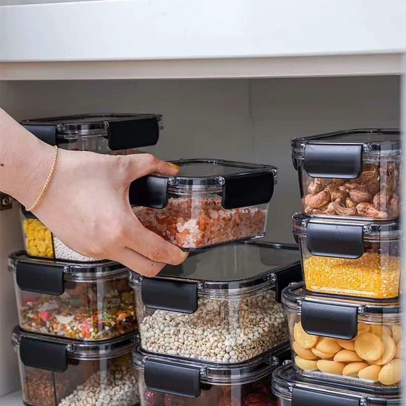 2pcs Set Clear Acrylic Food Storage Containers