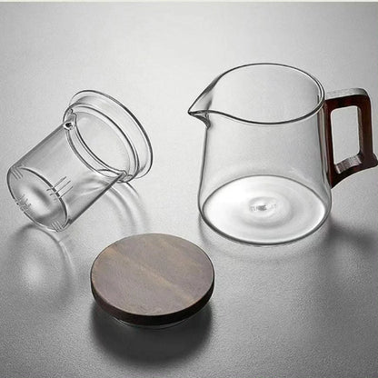 Borosilicate Teapot with Walnut Handle