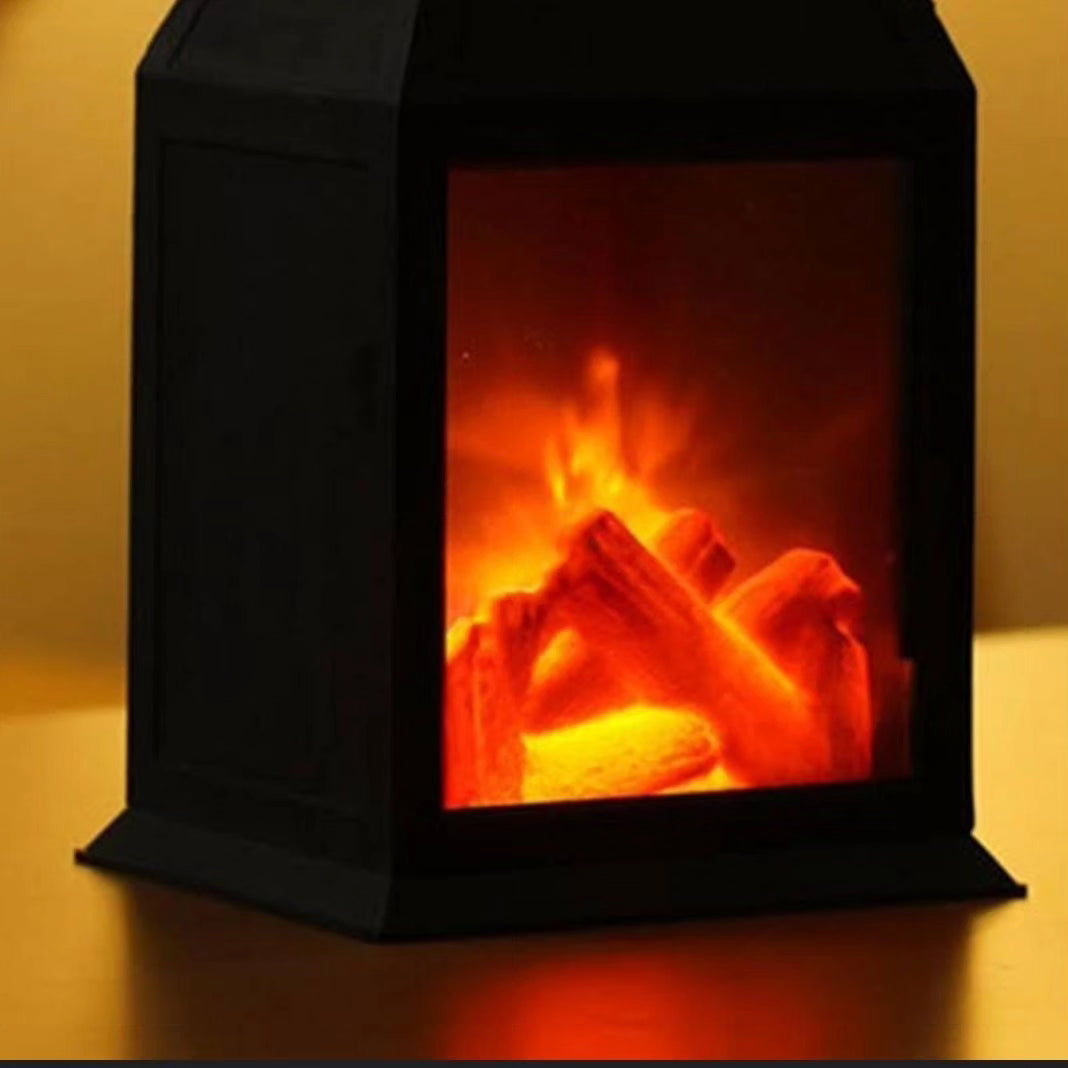 Fire place themed lantern