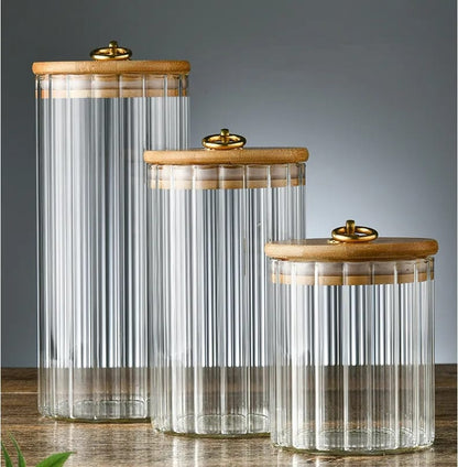 Set of 3 Glass Storage Containers