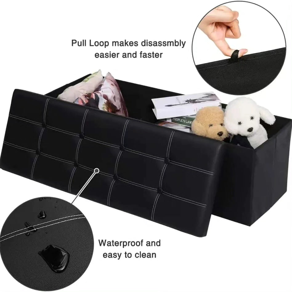 Biggest Size Folding Ottoman Storage Box