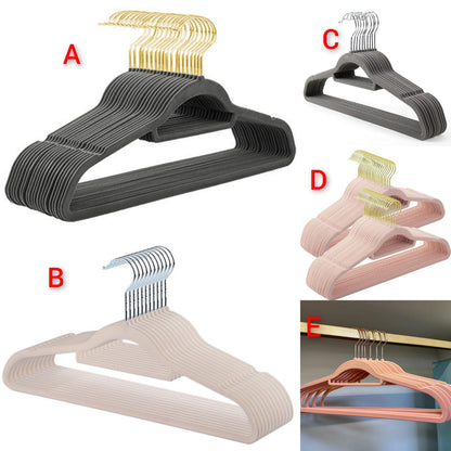 Nonslip velvet hangers 10pc set