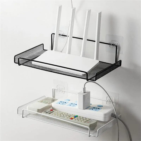 Wall Mount Router and Remote Control Storage Shelf