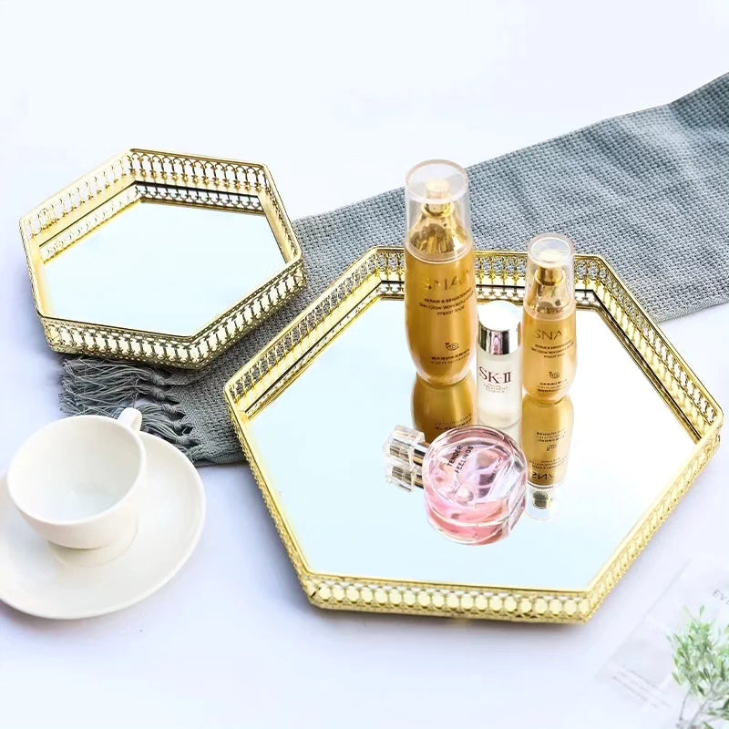 Vanity mirror tray