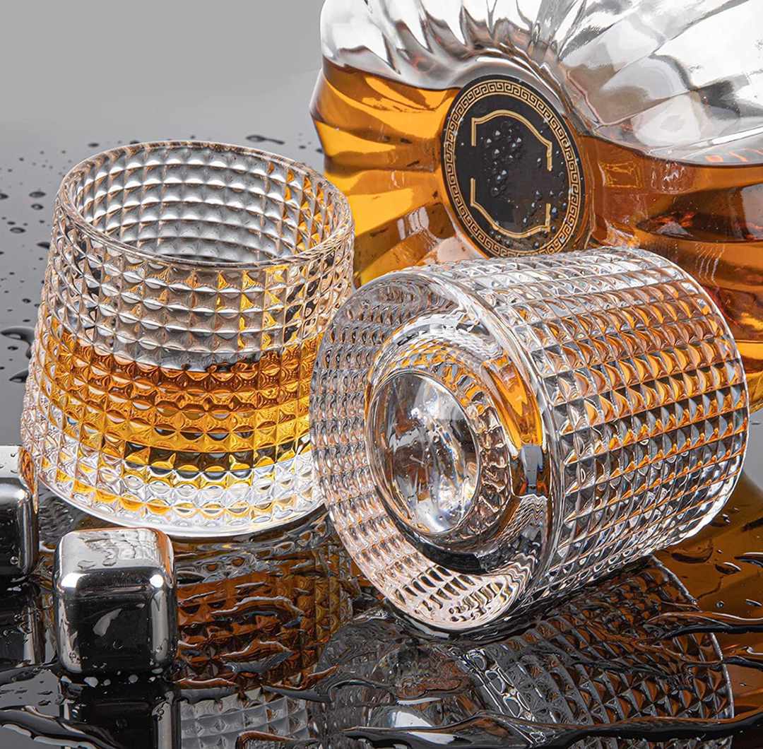 Pattern Wobbling Mixed Whiskey Glasses Set