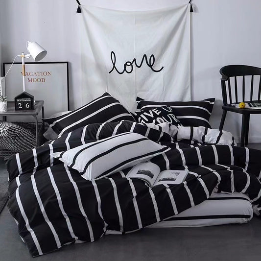 6*7 Duvet Cover Set with 1 Sheet and 2 Cases