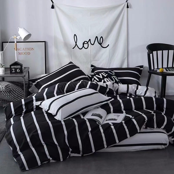 6*7 Duvet Cover Set with 1 Sheet and 2 Cases