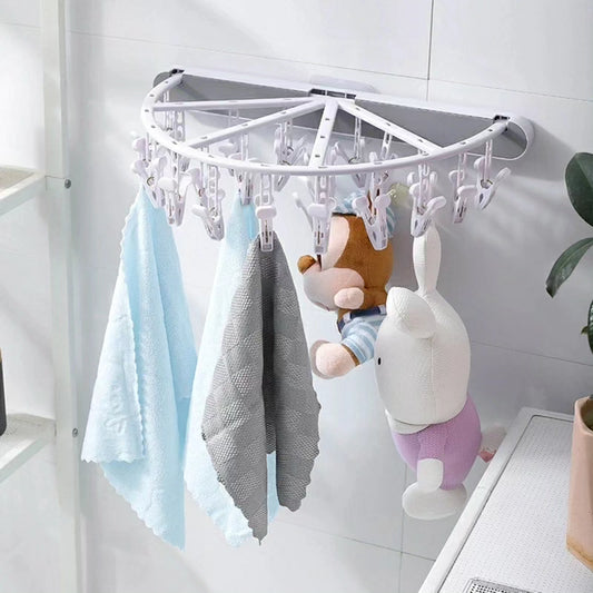 24 Clip Foldable Clothes Hanger