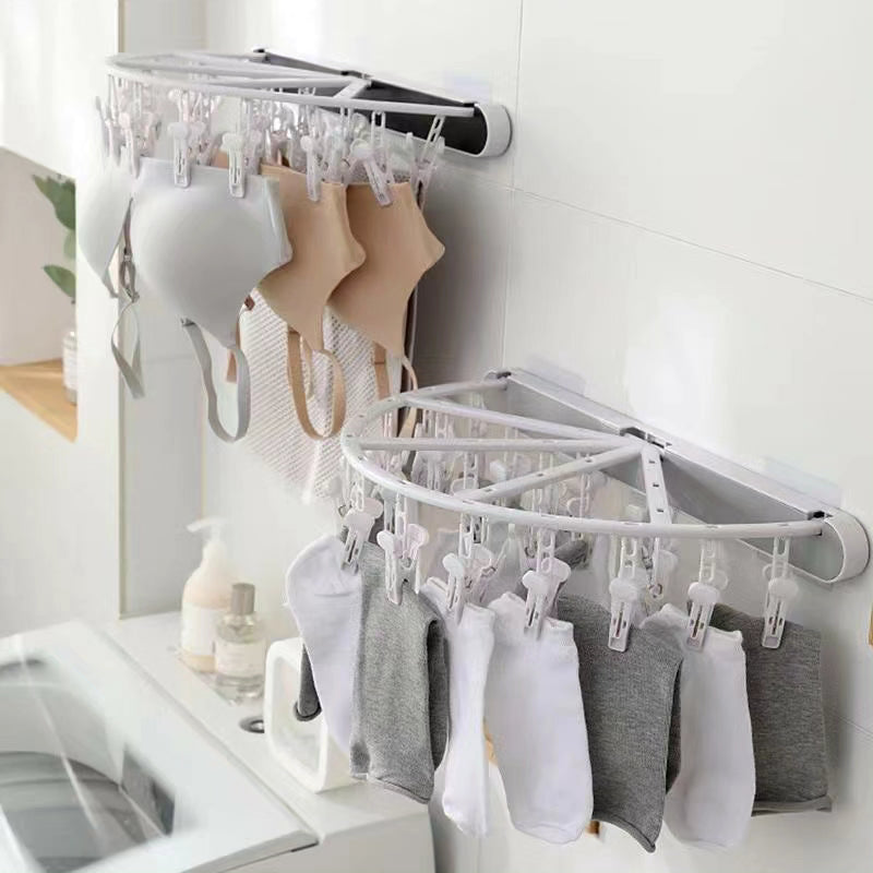 24 Clip Foldable Clothes Hanger