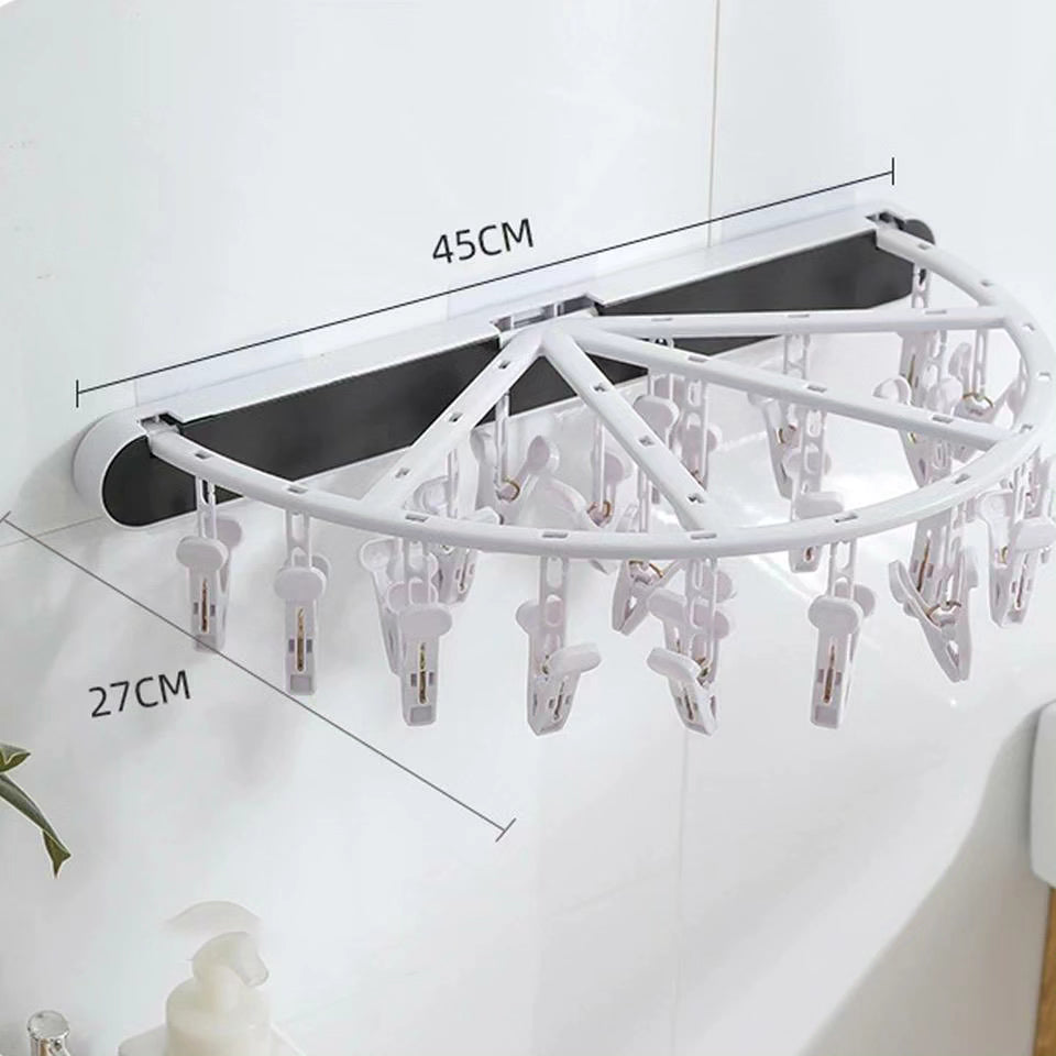 24 Clip Foldable Clothes Hanger