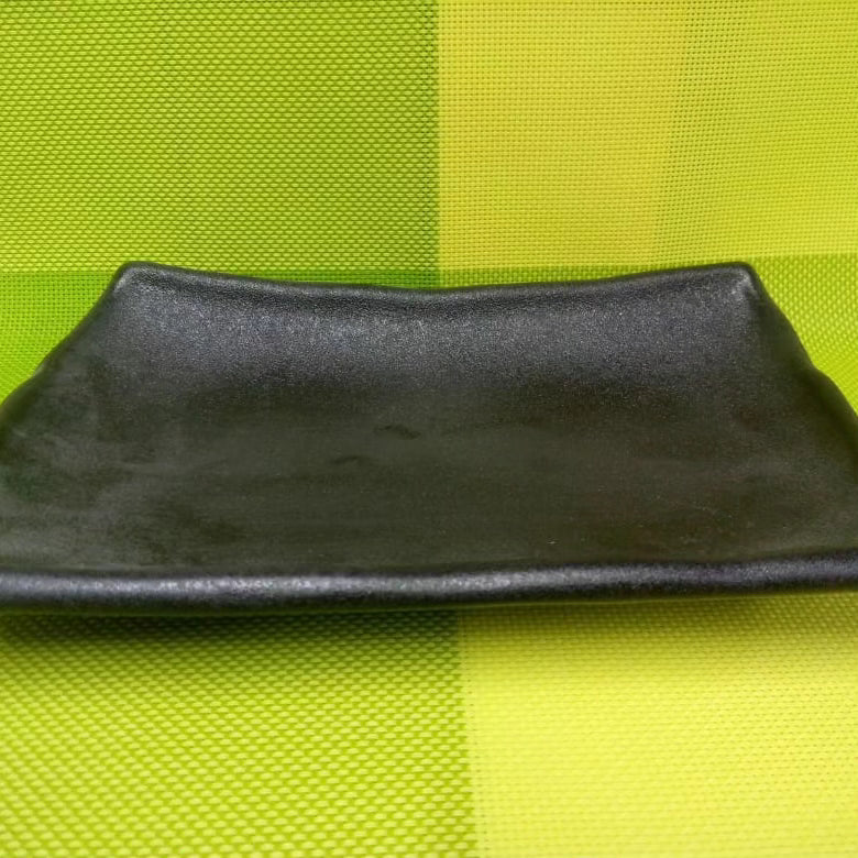 Stone Ware Rectangle Black Plate