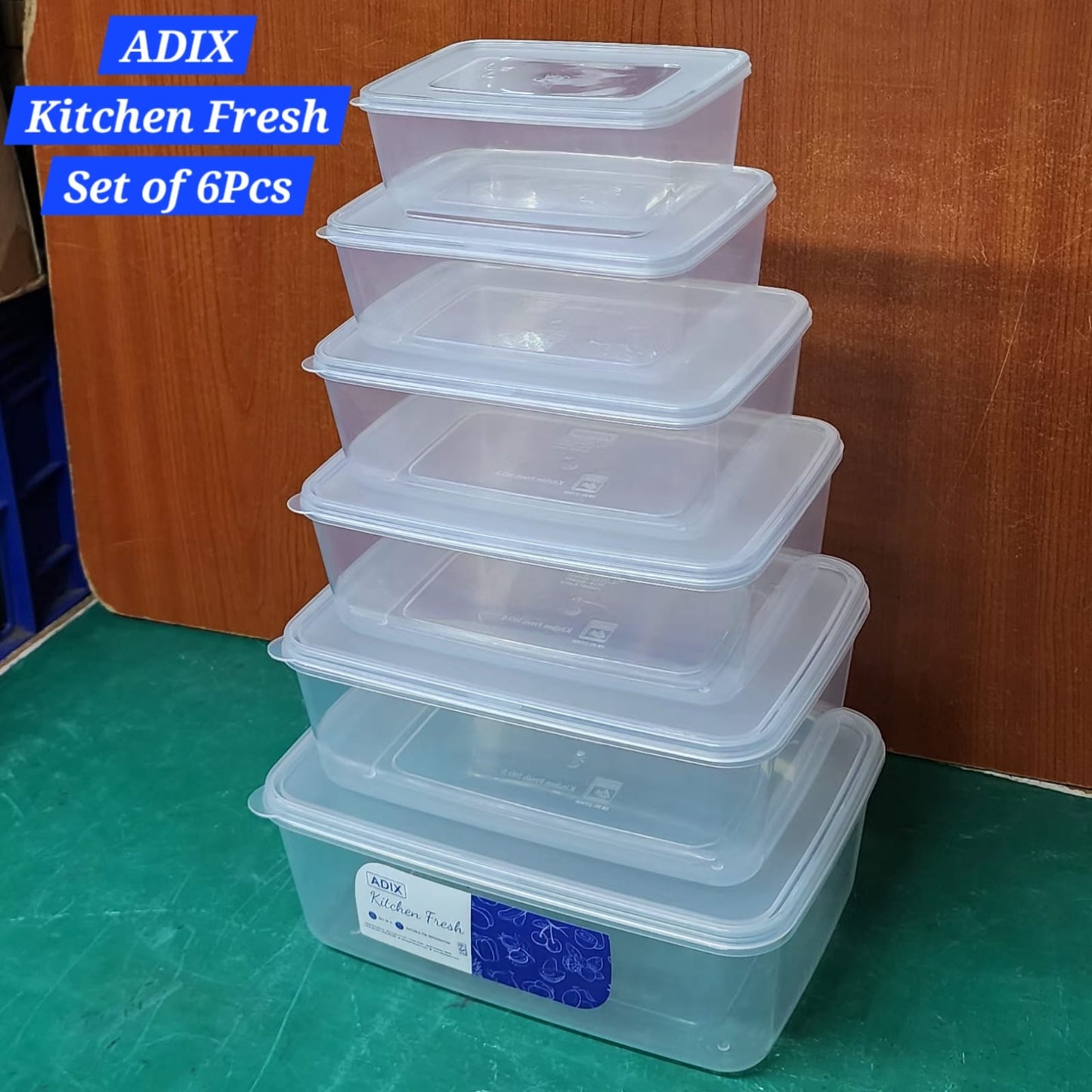 Set of 6 Storage containers