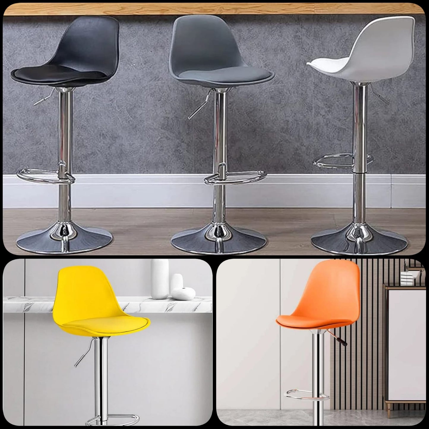 Bar stool / kitchen island stool BlackNov