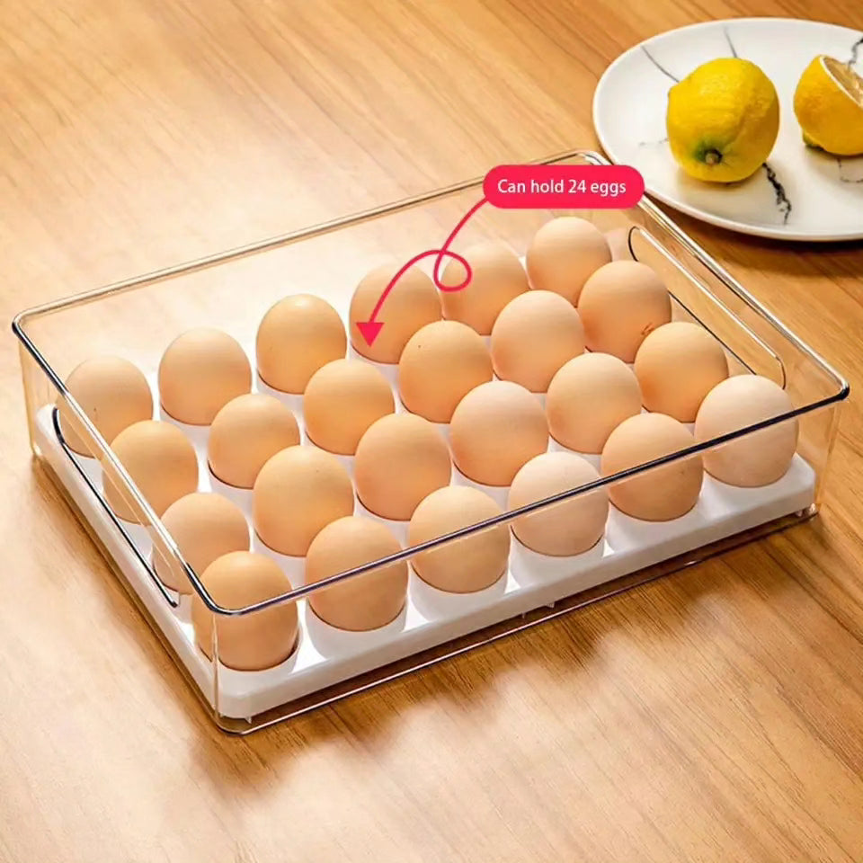 Transparent Egg Box with Lid