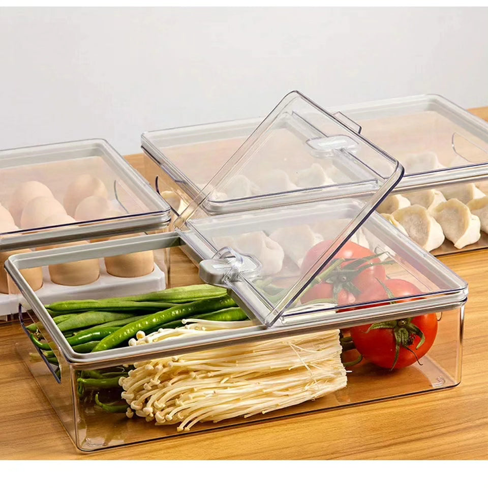 Transparent Egg Box with Lid