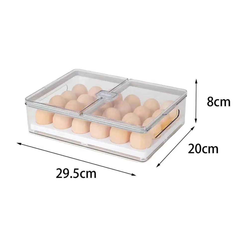 Transparent Egg Box with Lid