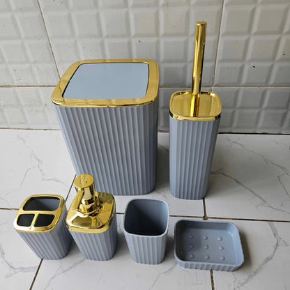 6 in 1 Bathroom Accessories Set