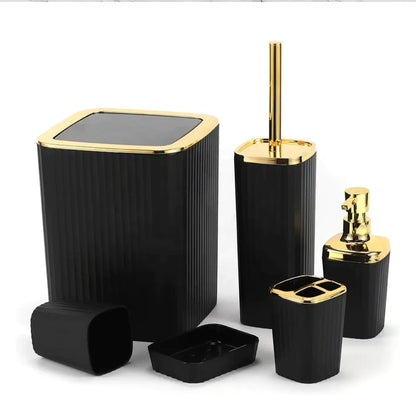 6 in 1 Bathroom Accessories Set
