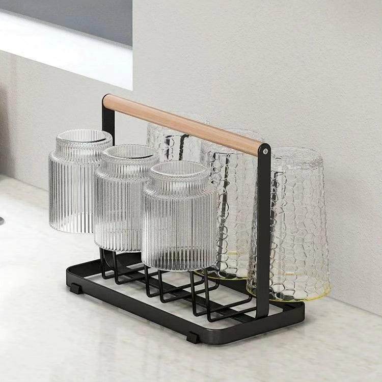 Hanging Glass Holder Rack