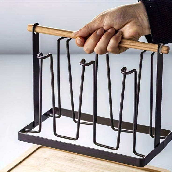 Hanging Glass Holder Rack