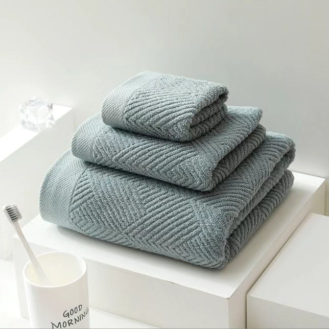 Set of 3 Long staple cotton towels