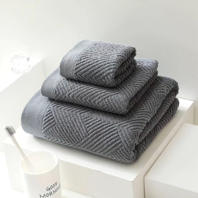 Set of 3 Long staple cotton towels