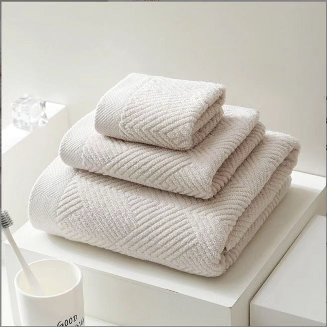 Set of 3 Long staple cotton towels