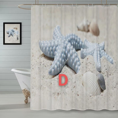 4pc shower curtain plus mats set