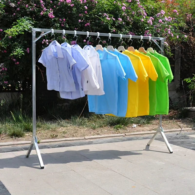 Single Outdoor Cloth Rail