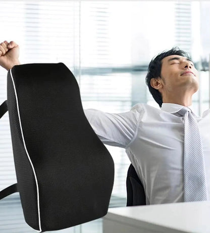 Seat backrest pillow car lumbar support