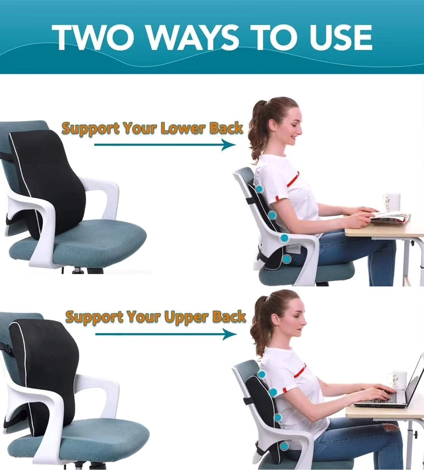 Seat memory foam backrest