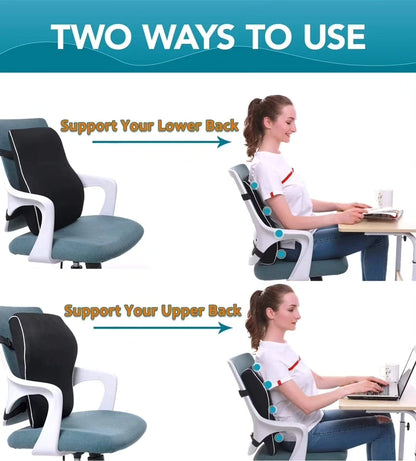 Seat backrest pillow car lumbar support