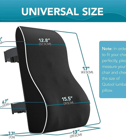 Seat backrest pillow car lumbar support