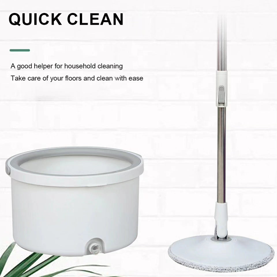 Micro Fiber Spin Mop with Water Separation Bucket