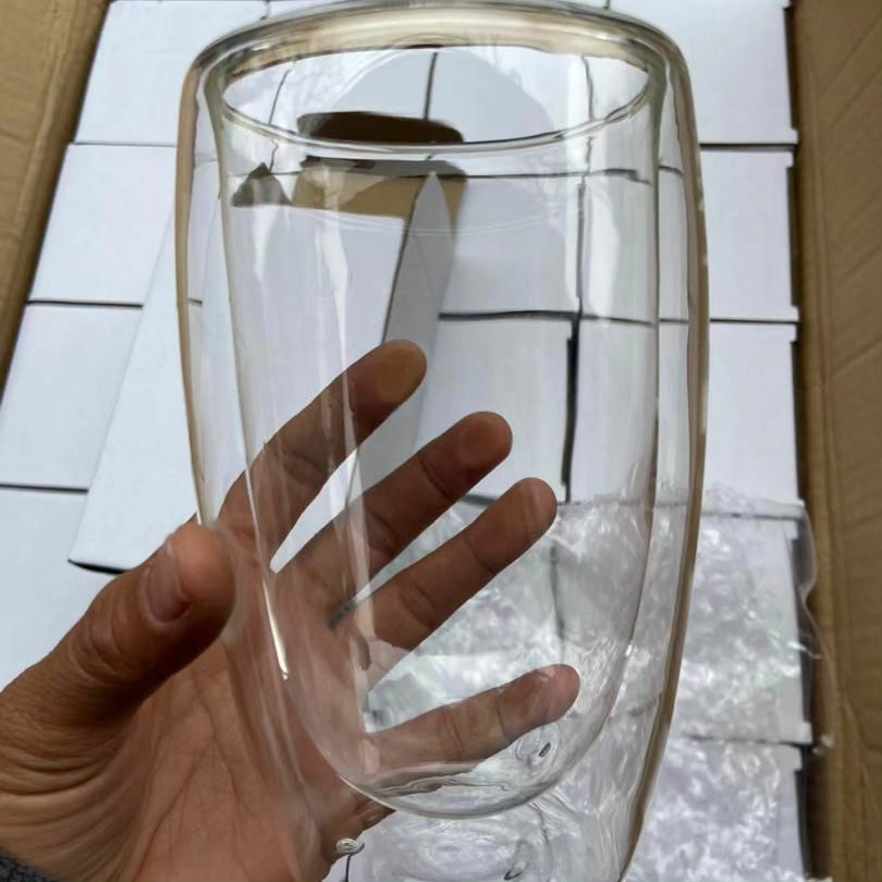 450ml Double Wall Glass Cup