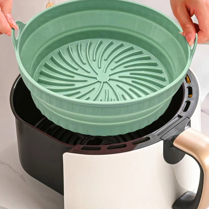 Air Fryer Silicone Pot Round/Square Baking Tray